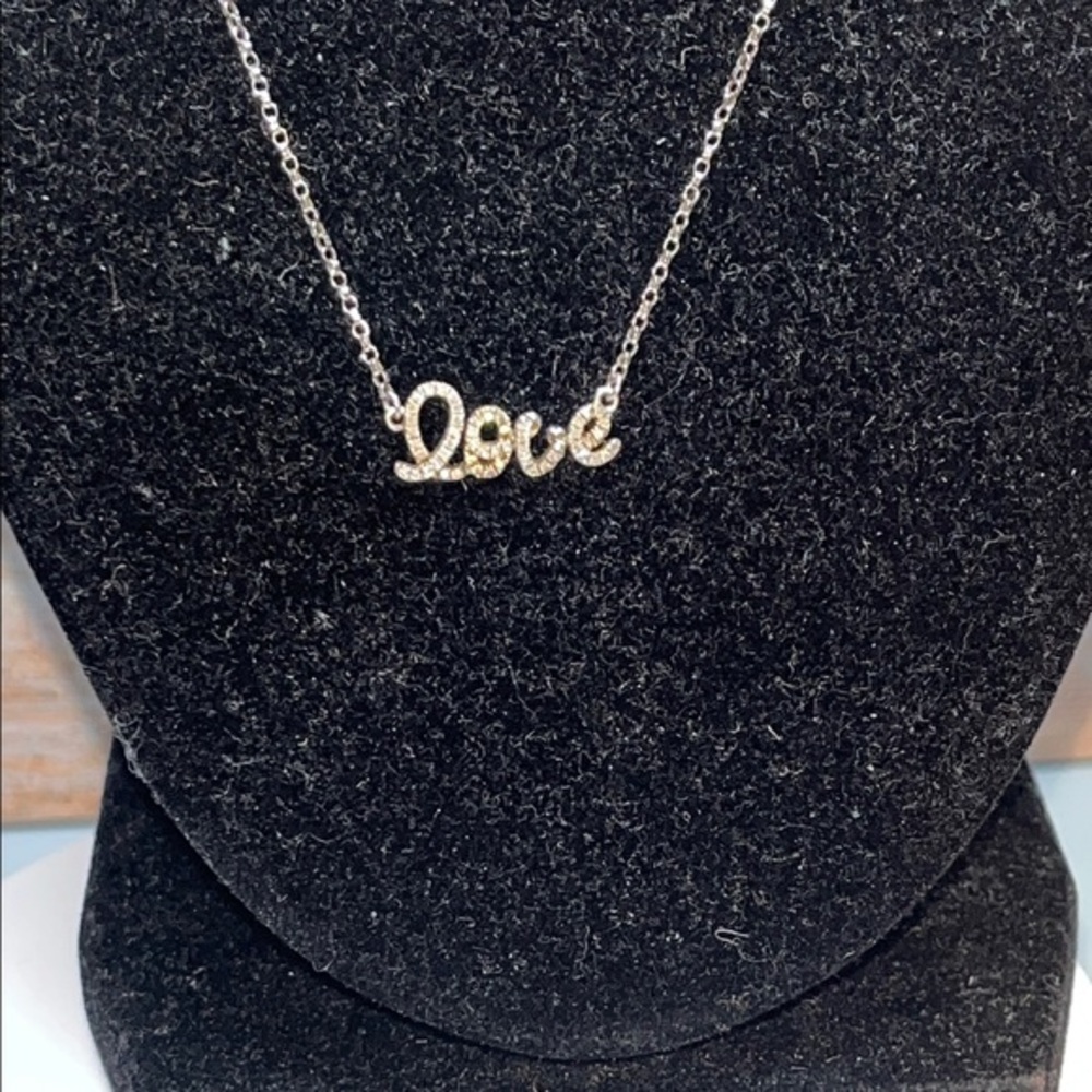 925 Silver 'Love' Pendant Necklace